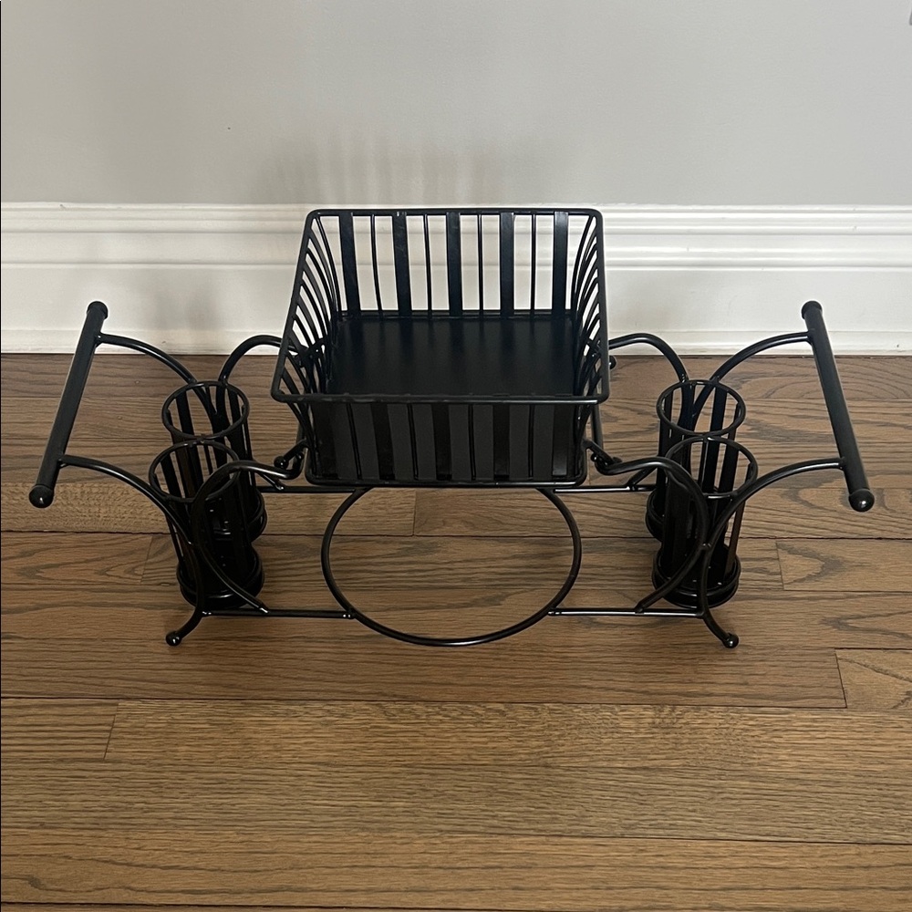 Gourmet Basics Band & Stripe Buffet Caddy